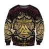 Valknut Viking All Over-ALL OVER PRINT HOODIES-HP Arts-Sweatshirt-S-Vibe Cosy™
