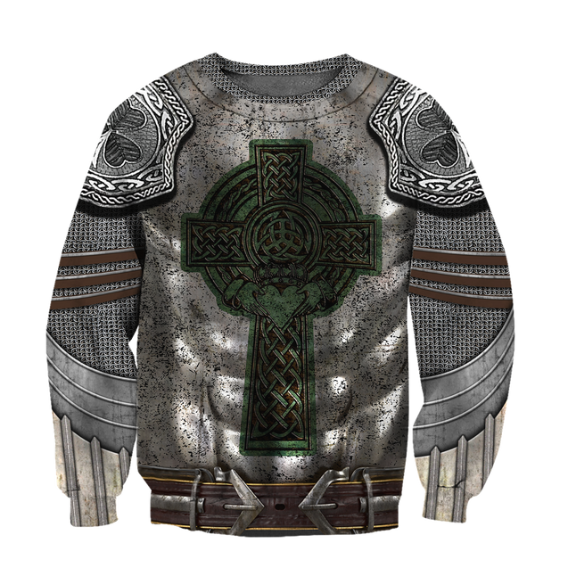 Irish Armor Warrior Chainmail 3D All Over Printed Shirts For Men and Women AM250204-Apparel-TT-Sweatshirts-S-Vibe Cosy™