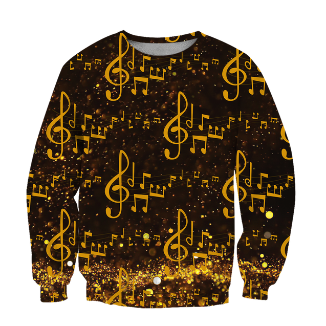 Music Note 3D All Over Printes-Apparel-HP Arts-Sweatshirt-S-Vibe Cosy™