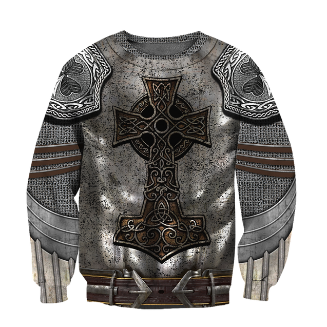 Irish Armor Warrior Chainmail 3D All Over Printed Shirts For Men and Women AM250203-Apparel-TT-Sweatshirts-S-Vibe Cosy™