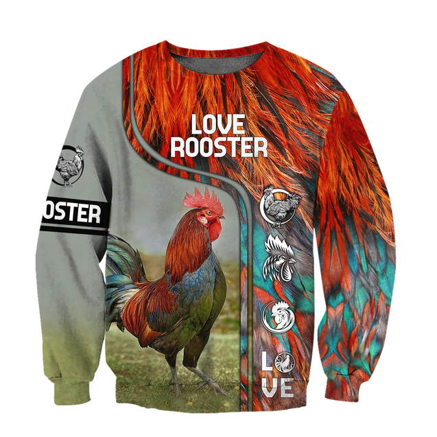 Rooster 3D All Over Printed Shirts for Men and Women AM030101-Apparel-TT-Sweatshirts-S-Vibe Cosy™