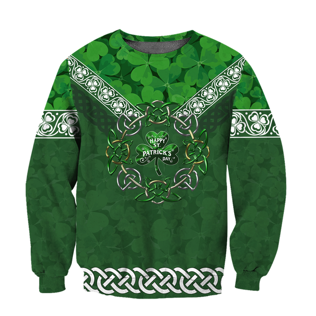 Irish Shamrock 3D All Over Printed Shirts For Men and Women AM270202-Apparel-TT-Sweatshirts-S-Vibe Cosy™