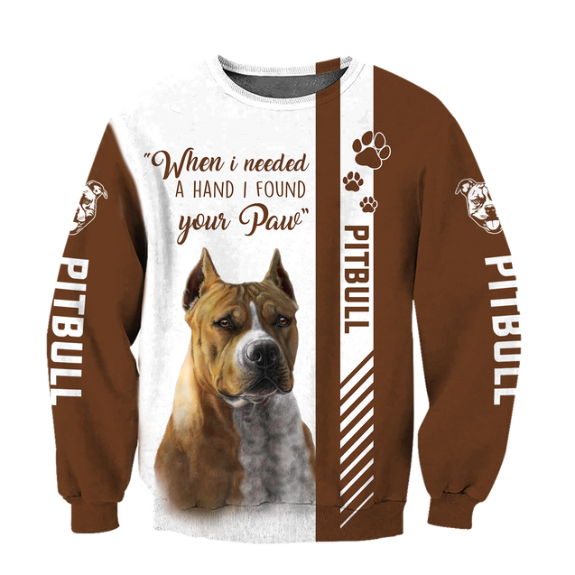 Pitbull 3D All Over Printed Shirts for Men and Women AM090106-Apparel-TT-Sweatshirts-S-Vibe Cosy™