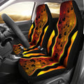 Aboriginal Art Golden style 3D design print car seat covers