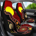 Aboriginal Art Flag circle dot 3D design print car seat covers