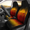 Aboriginal Art map Didgeridoo 3D design print car seat covers