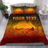 Custom Name Aboriginal Art map Didgeridoo 3D design print Bedding set