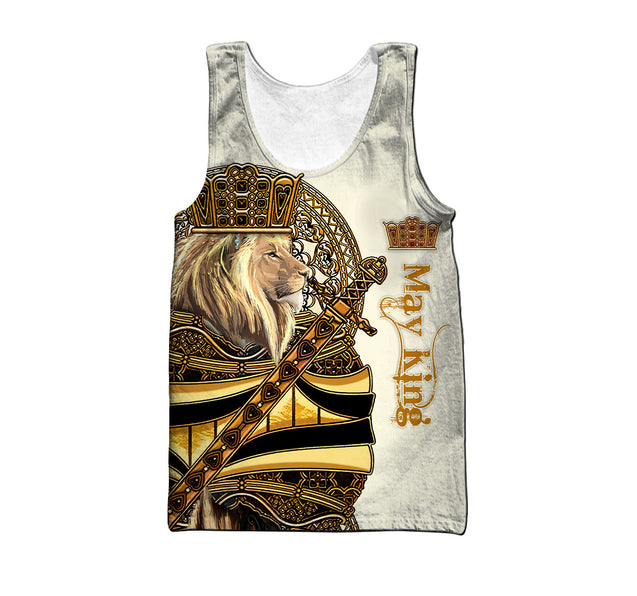 May King Lion 3D All Over Printed Unisex Shirts