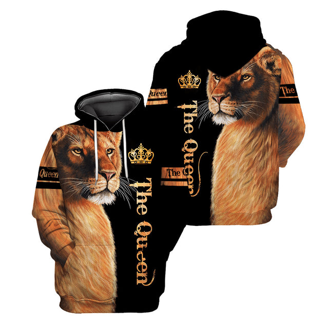 Lion Queen 3D All Over Printed Shirt for Women