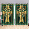 Irish Saint Patrick Day 3D All Over Printed Window Curtains