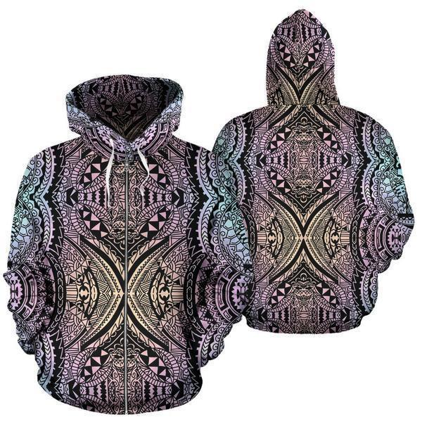 Polynesian Tribal Hoodie 05 - AH - J4-ALL OVER PRINT HOODIES (P)-Phaethon-Hoodie-S-Vibe Cosy™