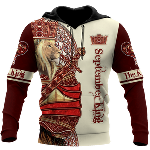 September King Lion 3D All Over Printed Unisex Shirts