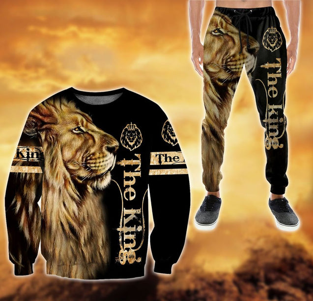 King Lion 3D All Over Printed Combo Sweater + Sweatpant