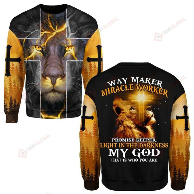 Way Maker-My God 3D All Over Printed Shirts For Men and Women TA042001-Apparel-TA-Sweatshirts-S-Vibe Cosy™