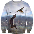 All Over Printed Hunting Dog Shirts-Apparel-HbArts-Sweatshirt-S-Vibe Cosy™