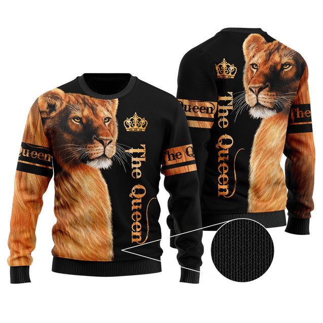 Lion Queen 3D All Over Printed Shirt for Women