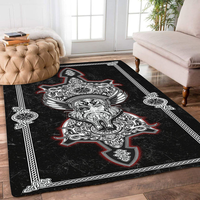 Viking 3D All Over Printed Rug