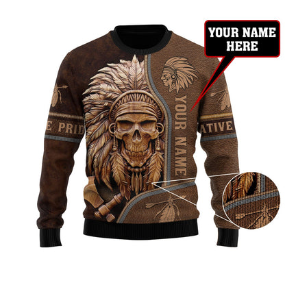 Customize Name Native American 3D All Over Printed Unisex Shirt
