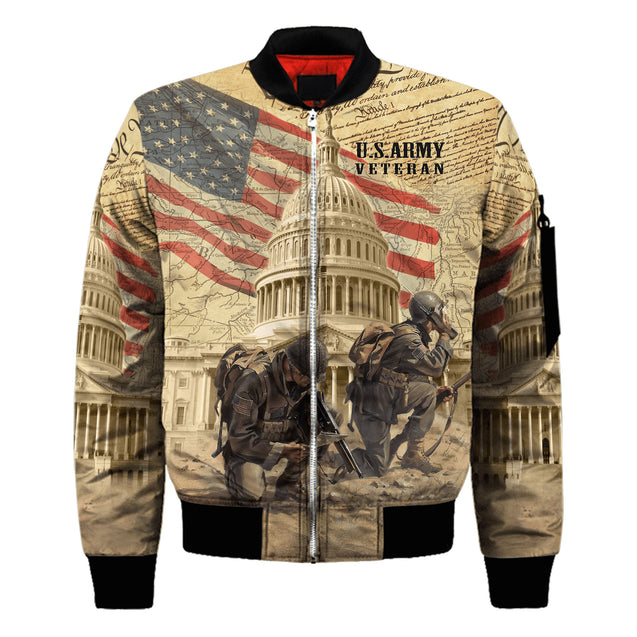 US Army Veteran 3D All Over Printed Unisex Shirts