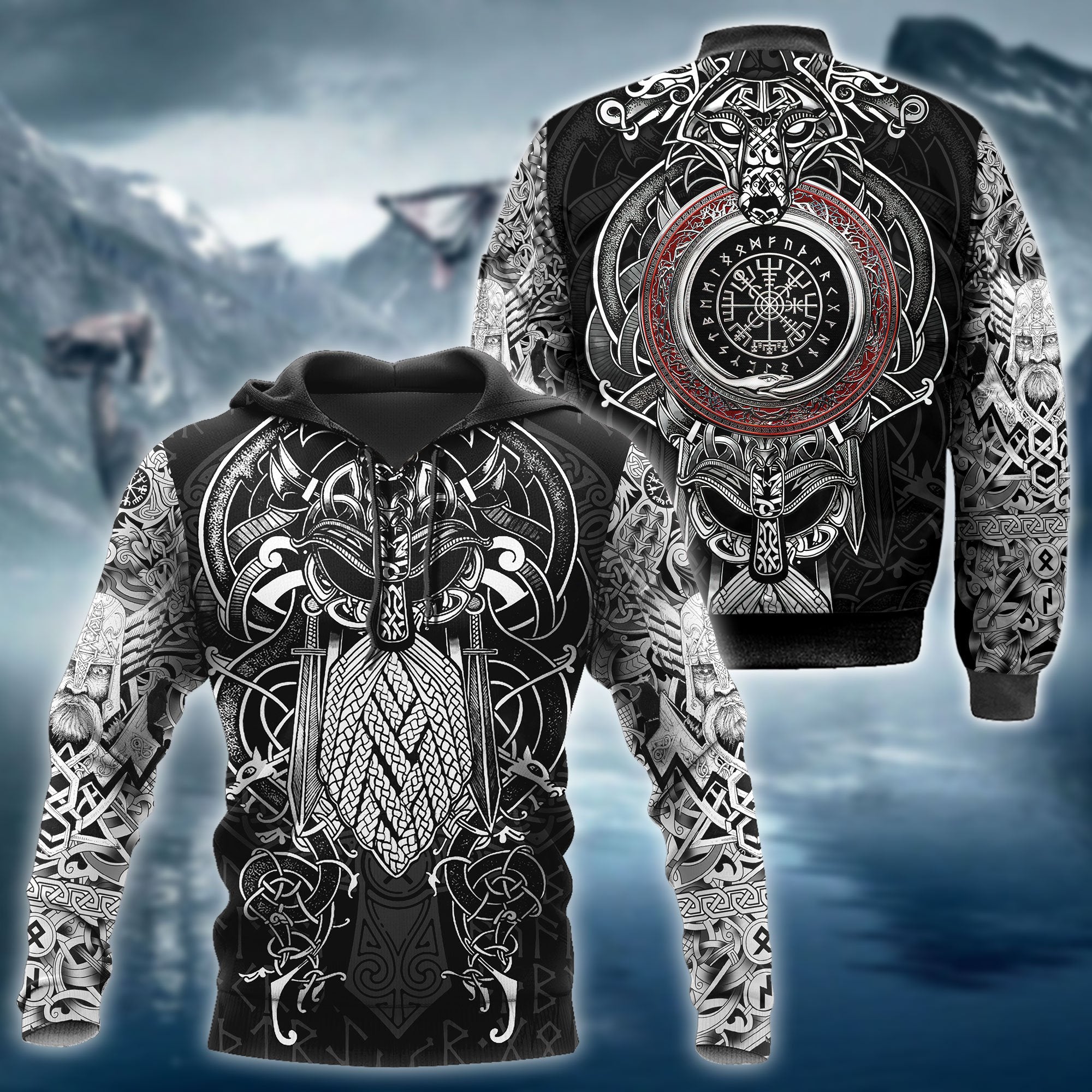 Viking Odin Tattoo 3D All Over Printed Unisex Shirts