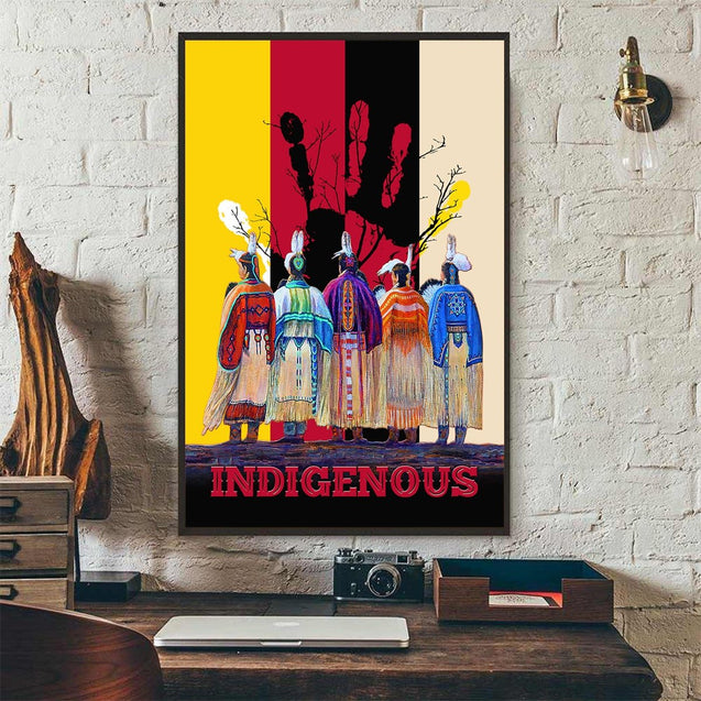 Native American  Indigenous Poster Vertical 3D Printed