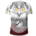 New Zealand Aotearoa Maori Fern and Plumeria Tattoo Shirt and Short PL240301-Apparel-PL8386-Hoodie-S-Vibe Cosy™