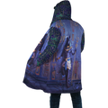 Anubis Face Blue Egyptian Mythology Culture 3D design printed Coat