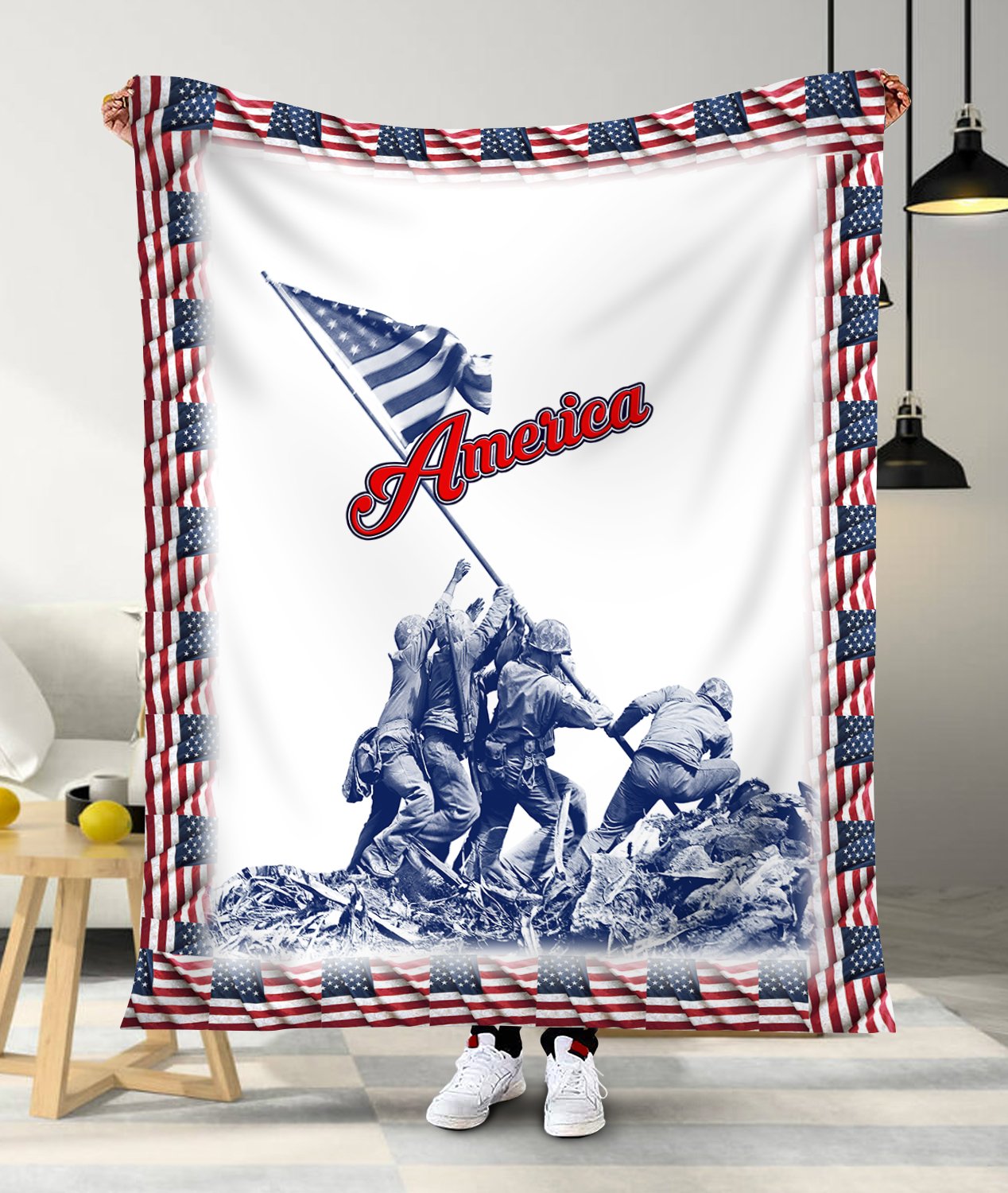 American 3D All Over Printed Blanket