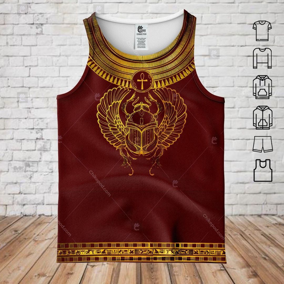 Khepri rising ancient Egyptian 3D All Over Printed Shirts