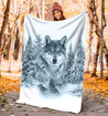 Wolf 3D All Over Printed Blanket