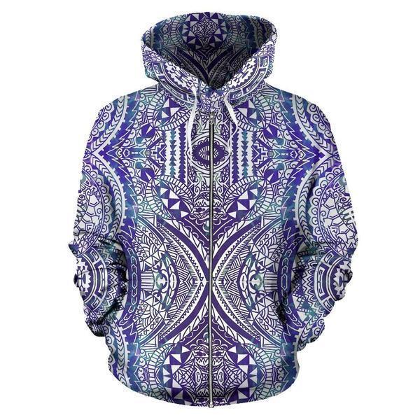 Polynesian Tribal Hoodie 02 - AH - J4-ALL OVER PRINT HOODIES (P)-Phaethon-Hoodie-S-Vibe Cosy™