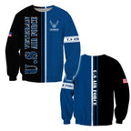 US Veteran Air Force 3D All Over Printed Unisex Shirts