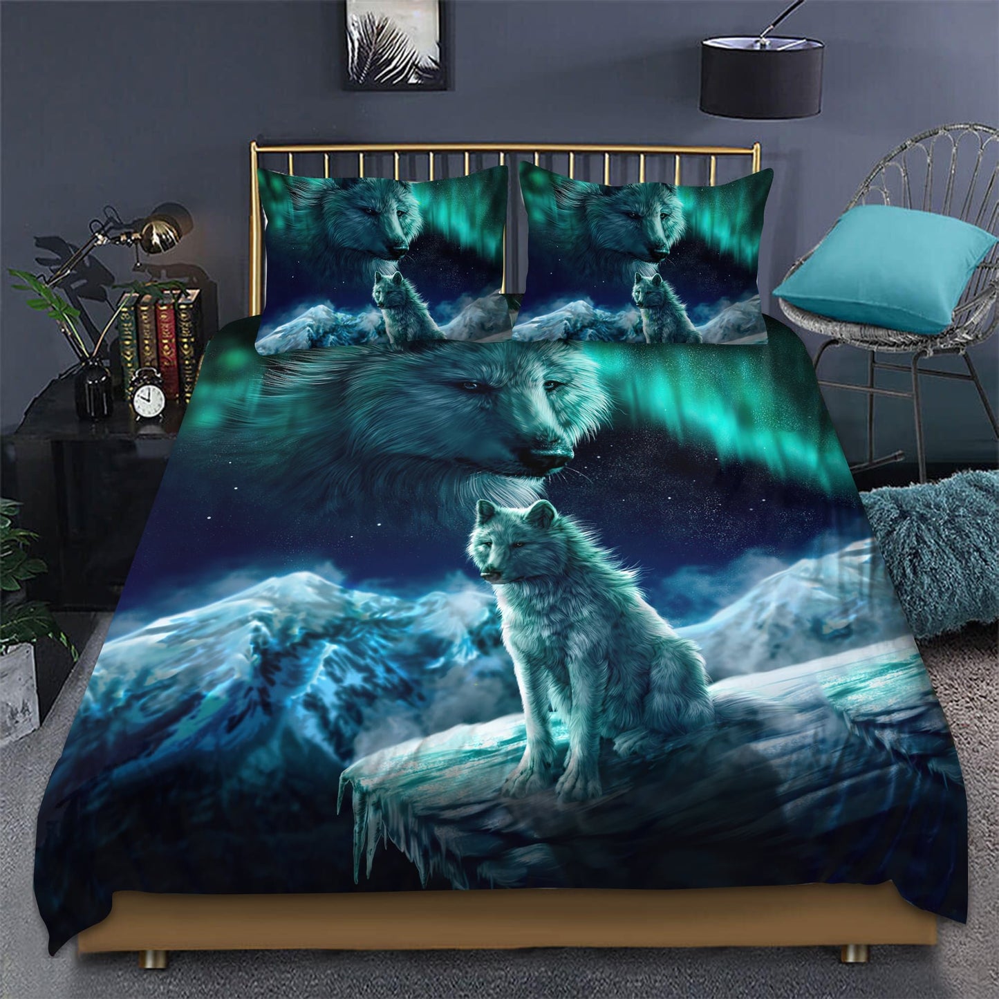 Wolf 3D All Over Printed Bedding Set