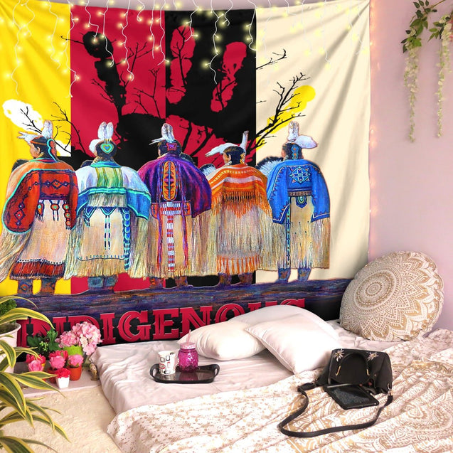 Native American Indigenous 3D All Over Printed Tapestry