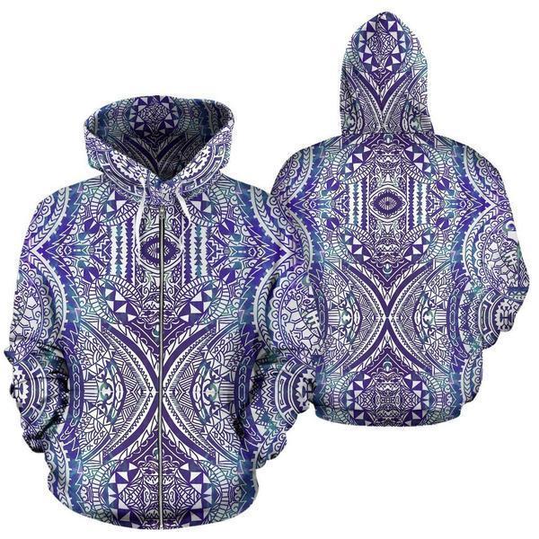 Polynesian Tribal Hoodie 02 - AH - J4-ALL OVER PRINT HOODIES (P)-Phaethon-Hoodie-S-Vibe Cosy™