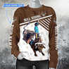 Personalized Name Bull Riding 3D All Over Printed Unisex Shirts Bull Hoof