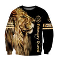 February Lion Queen 3D All Over Printed Shirt for Women