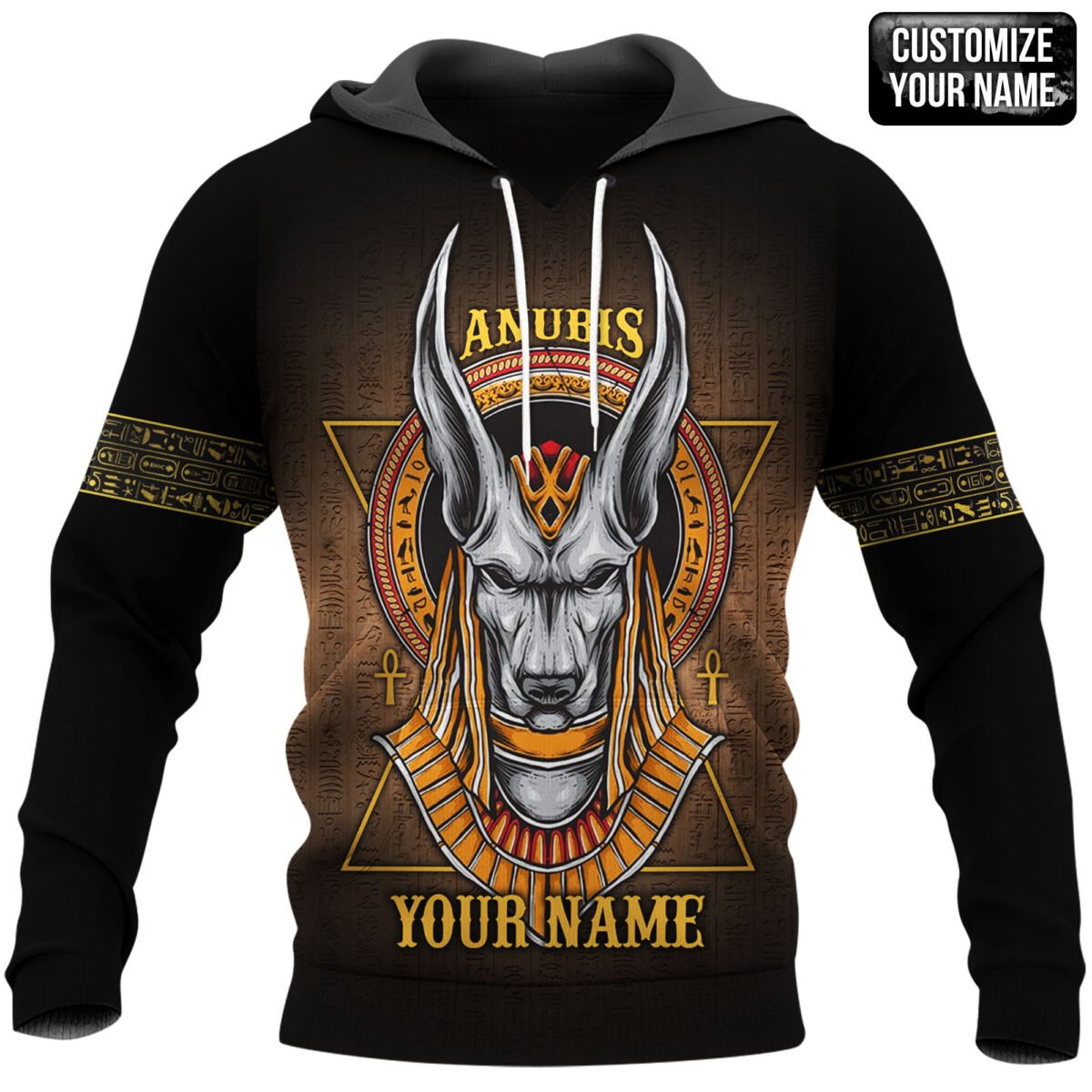 Custom name Anubis ancient Egyptian 3D All Over Printed Shirts