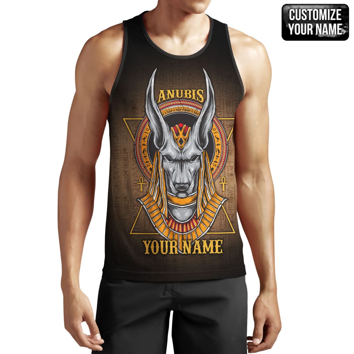 Custom name Anubis ancient Egyptian 3D All Over Printed Shirts