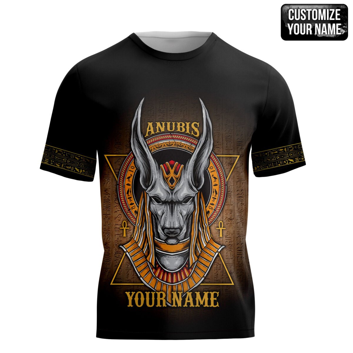 Custom name Anubis ancient Egyptian 3D All Over Printed Shirts