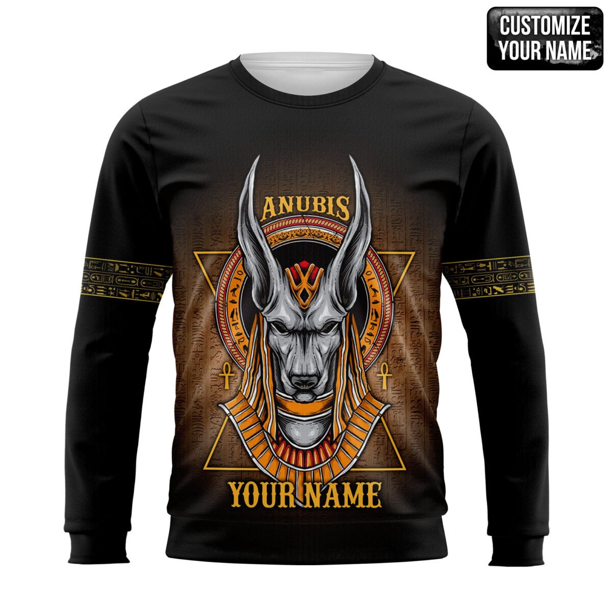 Custom name Anubis ancient Egyptian 3D All Over Printed Shirts