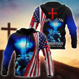 American By Birth Christian By The Grace Of God 3D All Over Printed Shirts For Men and Women TA09082002