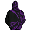 New Zealand Maori Hoodie - Circle Style 03 J1-Apparel-Khanh Arts-Hoodie-S-Vibe Cosy™
