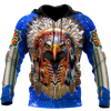 Eagle Native American Blue Galaxy 3D All Over Printed Shirts DA140920202-LAM