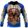 Eagle Native American Blue Galaxy 3D All Over Printed Shirts DA140920202-LAM