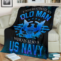 US Navy 3D All Over Printed Blanket