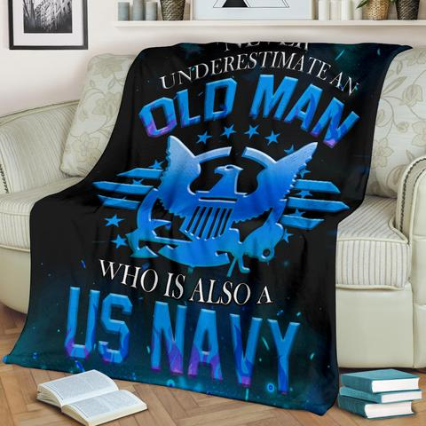 US Navy 3D All Over Printed Blanket