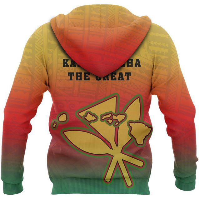 Hawaii King Kamehameha Hoodie - AH - J9-Apparel-Phaethon-Hoodie-S-Vibe Cosy™