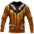 Native Cowboy Jacket No6 Cosplay 3D Over Printed Unisex Deluxe Hoodie ML