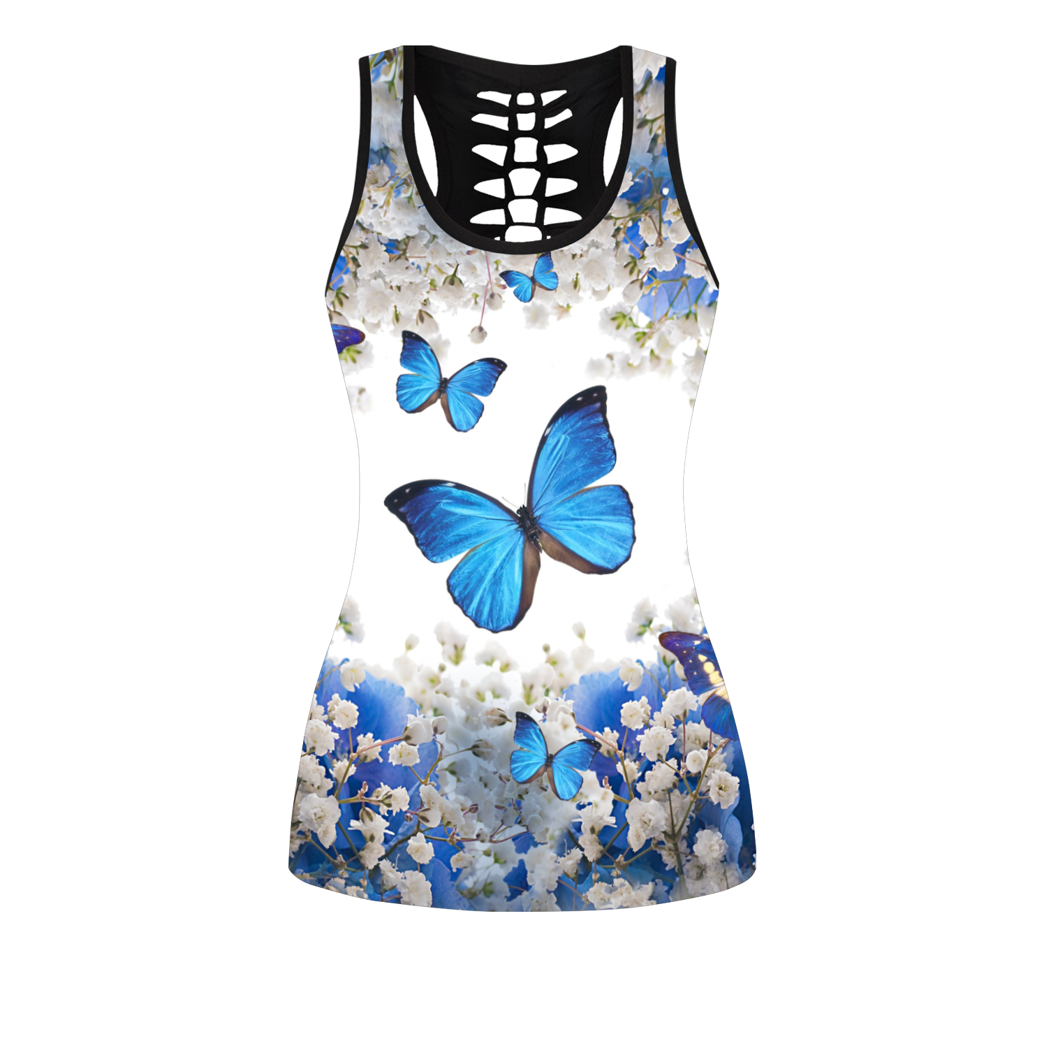 Beautiful Butterfly Combo Tank + Legging QB05192006S-Apparel-TA-S-S-Vibe Cosy™